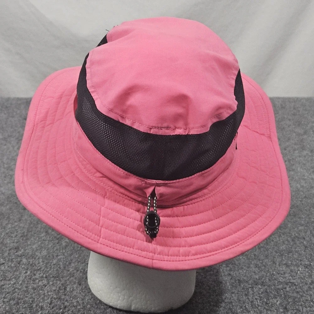 Columbia Youth Booney Hat Youth Pink Omni Shade Mesh Wide Brim Outdoor Hiking